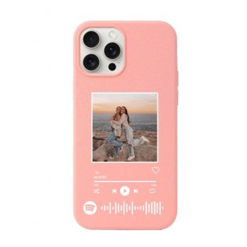 Funda de Gel Personalizada "Spotify" en Color Rosa (test)