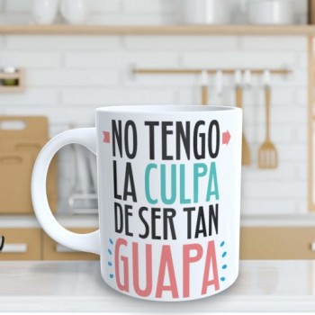 Taza de Cerámica Personalizada "No tengo la culpa..."
