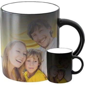 Taza de Cerámica Mágica Personalizada con Foto y Texto
