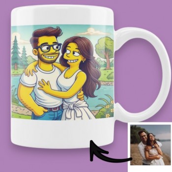 Taza de Cerámica Personalizada "Simpsons"
