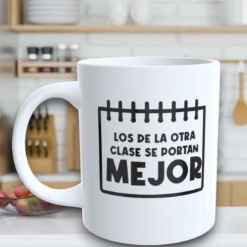 Taza de Cerámica Personalizada con Texto "LOS DE LA OTRA...
