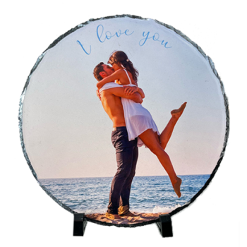 Marco Piedra Circular de 25x25 Personalizado con Foto