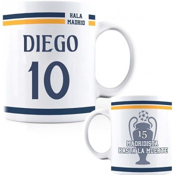 Taza de Cerámica Personalizada del Madrid con Nombre y...