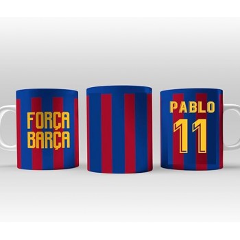 Taza de Cerámica Personalizada del Barcelona con Nombre y...